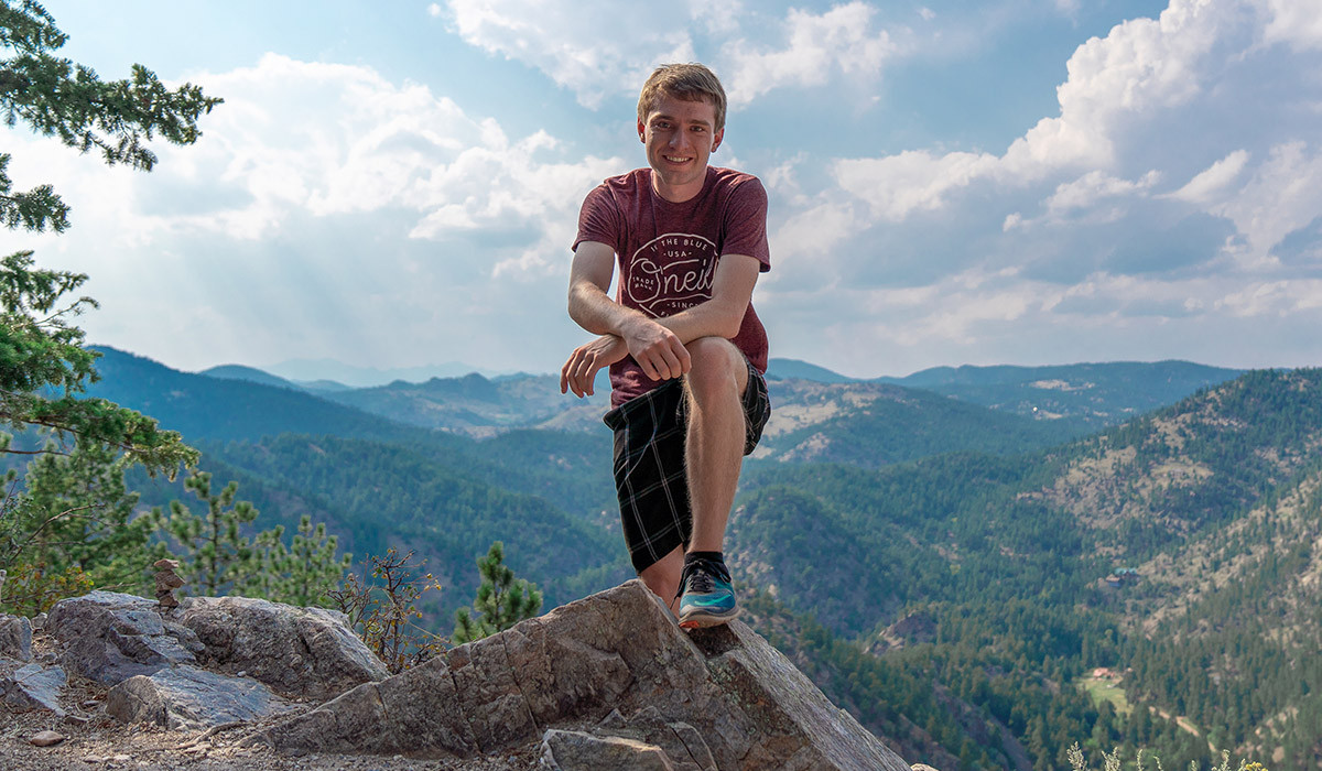 Tyler Shultz Hiking in the Rocky Mountains